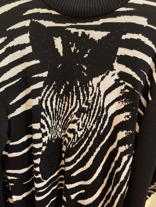 St John knits zebra sweater
