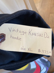 Vintage Noh Theatre Mask Kansai O2 Hoodie
