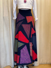Load image into Gallery viewer, Vintage felt patchwork maxi skirt