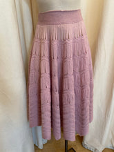 Load image into Gallery viewer, Vintage blush open woven a-line skirt