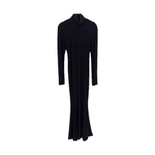 Load image into Gallery viewer, Norma Kamali Black Long Sleeve Turtle x Mermaid Fishtail Gown