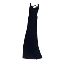 Load image into Gallery viewer, Vintage French Couture Claude Montana Black Maxi Dress With Lace Details