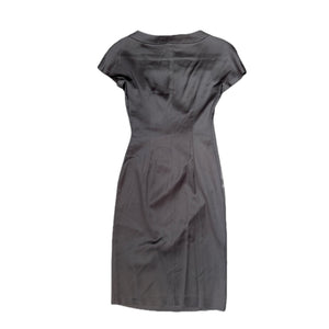 Philosophy Di Alberta Ferretti Grey Silk Dress