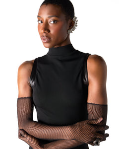 Vintage Couture Claude Montana Black Sleeveless Maxi Dress - Size 40