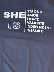 She is(women/ladies)