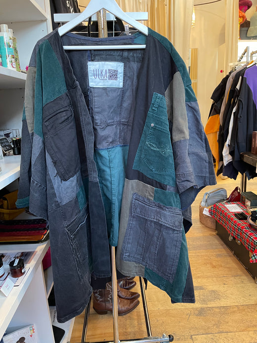 Up cycled patchwork cape/Poncho