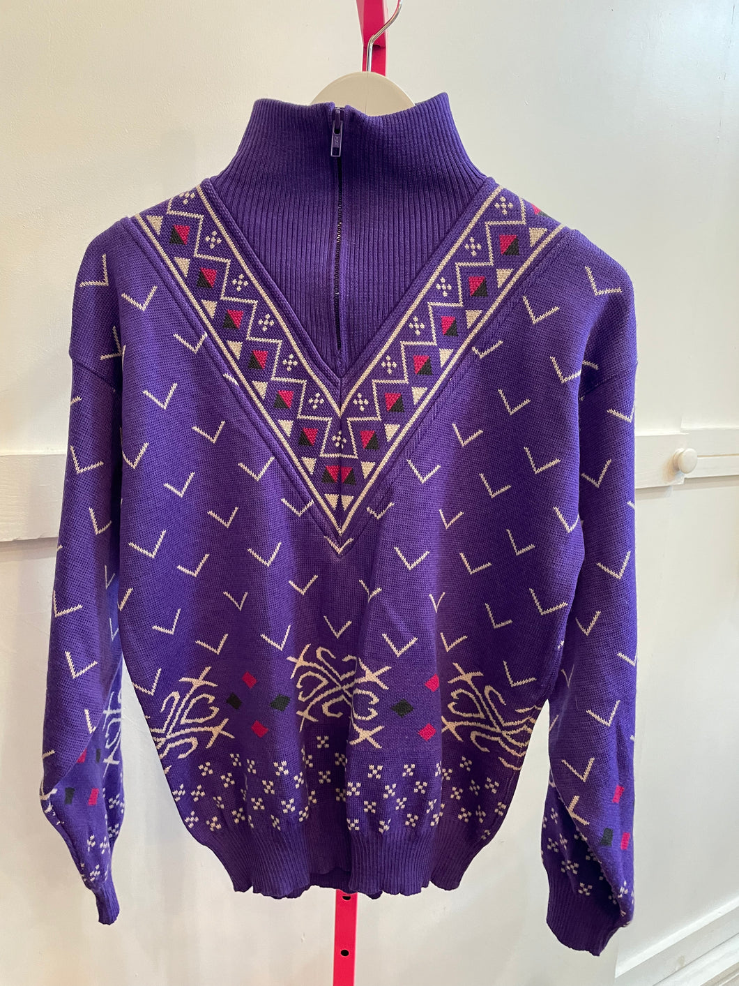Purple 80s sweater