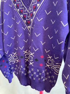 Purple 80s sweater