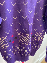 Load image into Gallery viewer, Purple 80s sweater