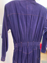Load image into Gallery viewer, Purple corduroy Liz Claiborne shirt dress