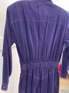 Purple corduroy Liz Claiborne shirt dress