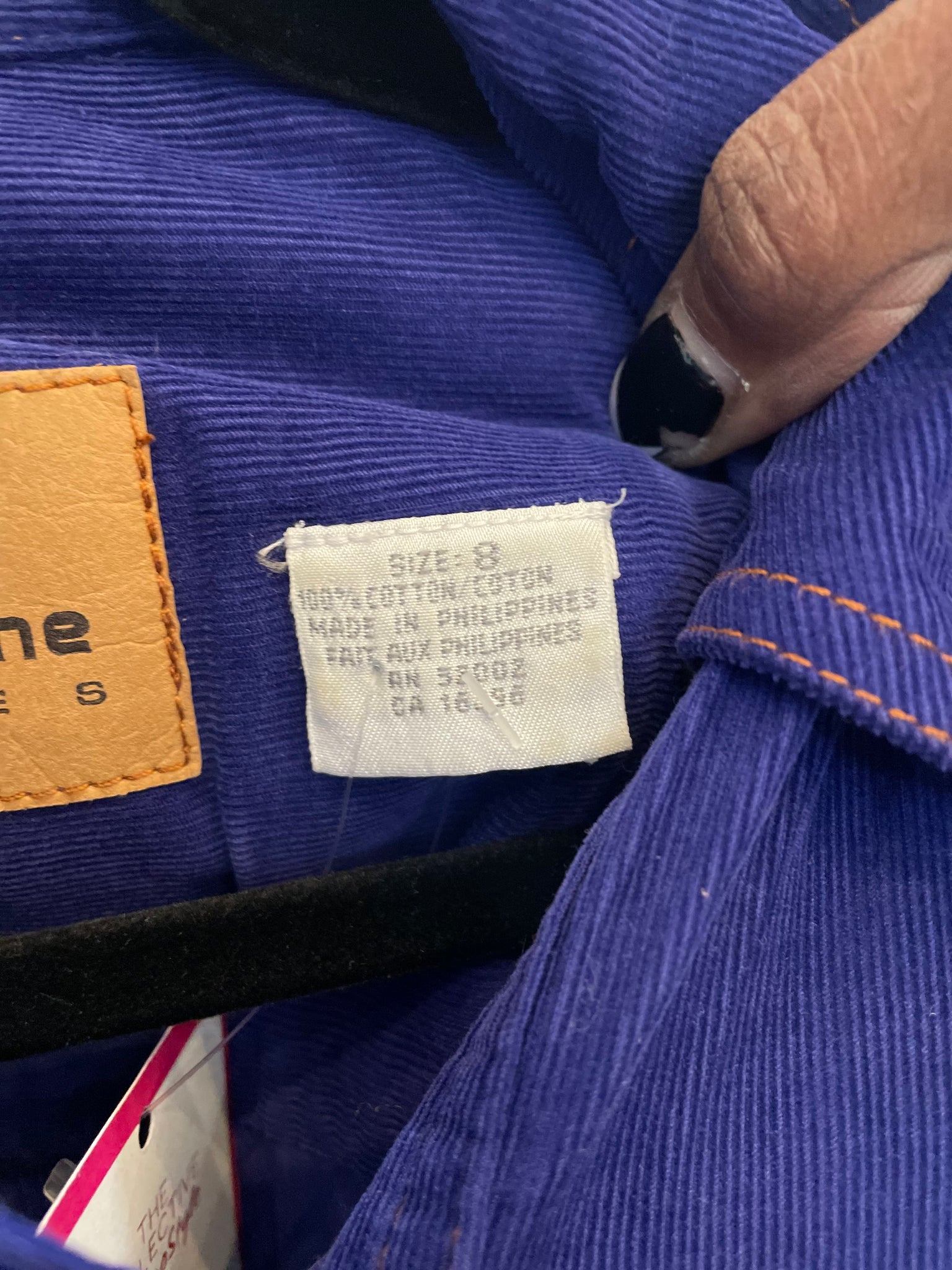 Purple corduroy Liz Claiborne shirt dress IndigoStyle Vintage