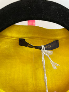 Louis Vuitton, yellow cardigan