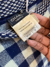 Load image into Gallery viewer, Chanel blue check cashmere sweater