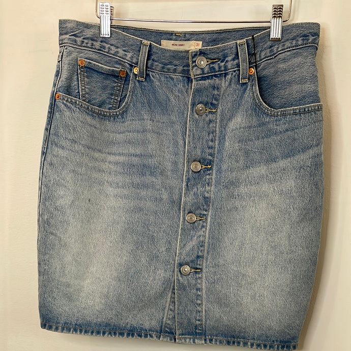 Vintage Levi Denim Button Skirt