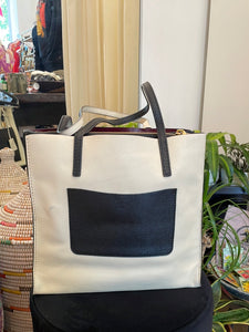 Marc Jacob Black and White Leather Tote