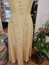 Load image into Gallery viewer, Vintage Yellow 50s fit n flare Dress