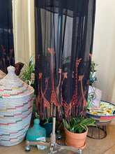 Load image into Gallery viewer, Giraffe Black Sheer Blouse