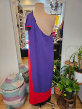 Load image into Gallery viewer, Purple Red Black Off Shoulder Dress