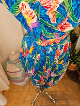 Load image into Gallery viewer, Vintage Lauren Alexander Blue Silk Floral Dress