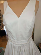 Load image into Gallery viewer, White Pleated Fit and Flare Dress
