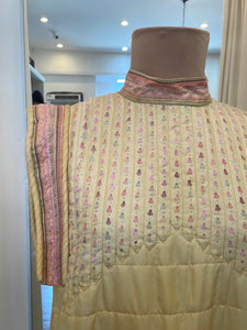 Vintage Asian Silk Quilted Tunic