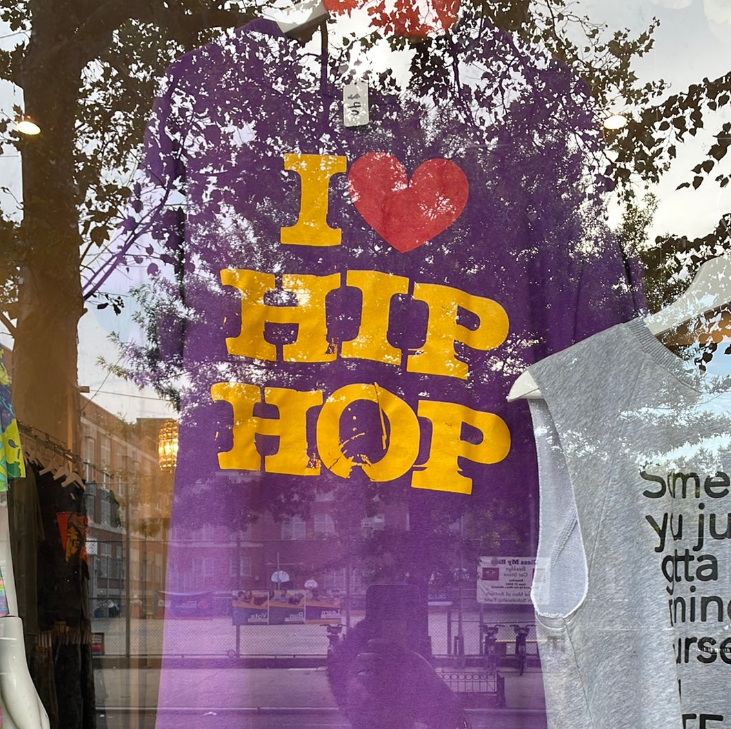 Vintage purple “I Love Hip-Hop” T-shirt