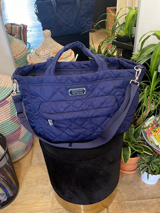 Marc Jacobs Navy Puffer Work Wear Purse