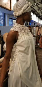 Ivory  vintage handkerchief dress