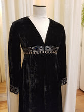 Load image into Gallery viewer, Roger Milot Velvet Maxi Dress