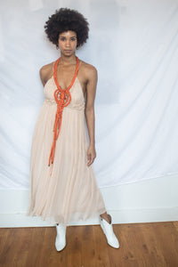 Hitherto Pink Tribal Gown
