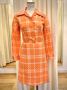 Vintage Serbin quilted dress