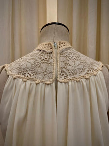 Ivory  vintage handkerchief dress