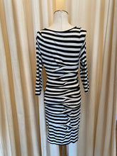 Load image into Gallery viewer, Black &amp; White Dress x has stretch