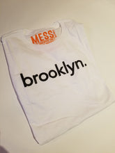 Load image into Gallery viewer, White &quot;brooklyn&quot; tee