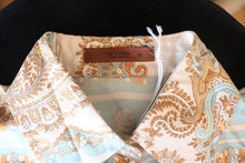 Load image into Gallery viewer, Contemporary Etro w/ Light blue &amp; Orange Paisley Print