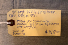 Load image into Gallery viewer, Vintage Levis Light Wash Grey Denim Vest