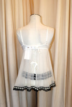 Load image into Gallery viewer, Vintage Cassandra Intimates White &amp; Black Lingerie (NWT)