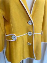 Load image into Gallery viewer, Jones NY Yellow Knit Blazer