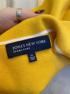 Jones NY Yellow Knit Blazer