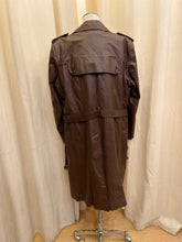 Load image into Gallery viewer, Vintage Brown Leather Trench