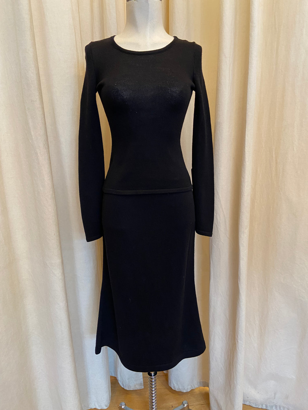 Rebecca Danenburg Long Sleeve Wool Skirt Set