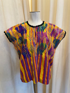 Vintage Woven Multi-Colored Tunic Top