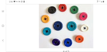 Load image into Gallery viewer, Patrick Kelly Vintage oversized button brooches