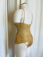 Load image into Gallery viewer, 1990&#39;s Gianfranco Ferre Gold Metallic One Piece Suit