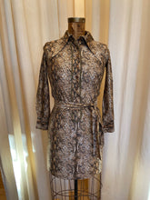 Load image into Gallery viewer, Snake print shirt dress