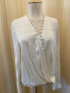 Contemporary 3.1 Phillip Lim white blouse with pearl buttons