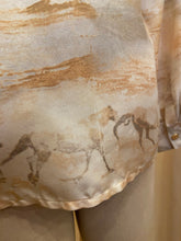 Load image into Gallery viewer, Escada silk horse motif button up shirt