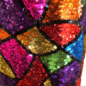 Casual Corner Multicolor Sequin Mini skirt