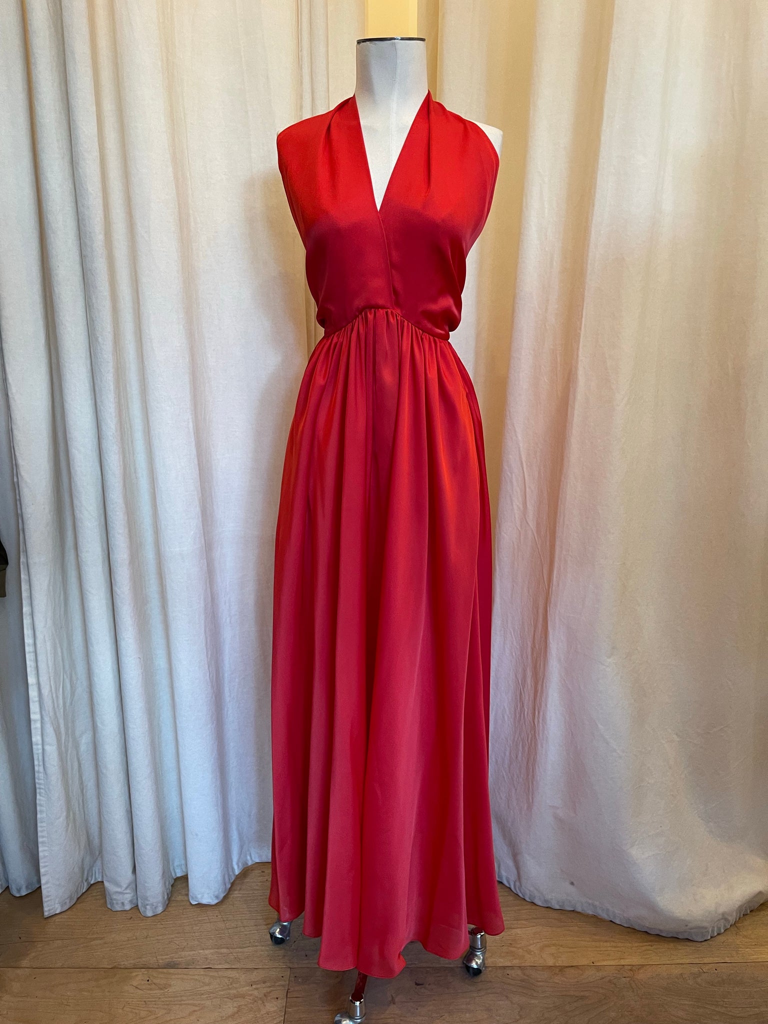 Vintage Mollie Parnis red halter dress – IndigoStyle Vintage